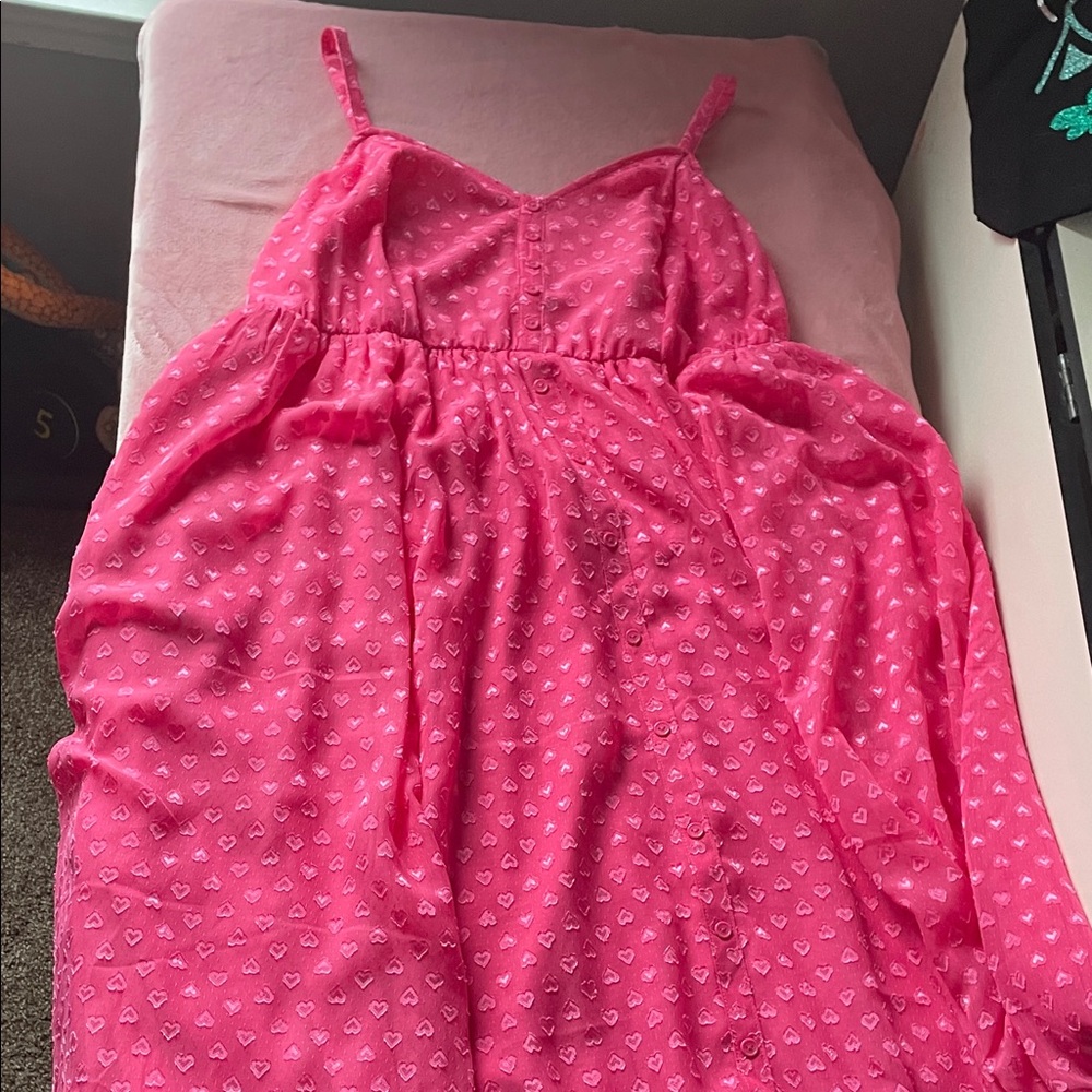 Torrid Pink Spaghetti Strap Dress